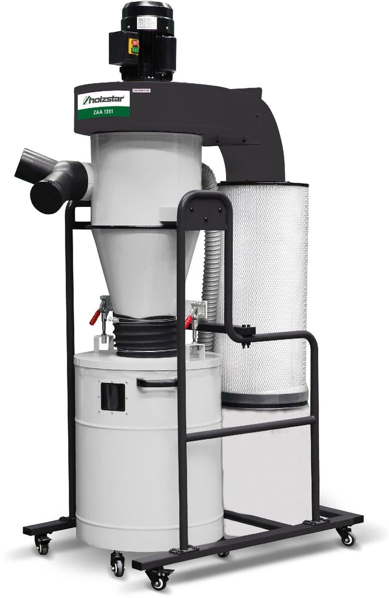 Cycloon stofafzuiginstallatie 1325m³/h 2,2 kW 230V Holzstar ZAA1351 230V — afbeelding 1