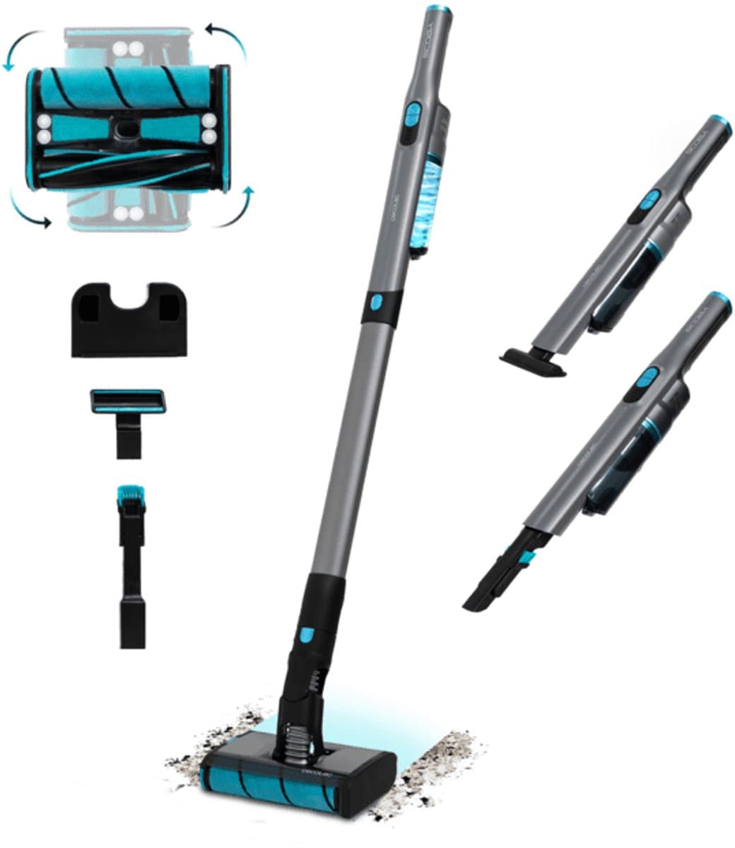 Cecotec Scoba 2100 Twice Verticale stofzuiger Batterij/Accu Droog Cyclonisch Zakloos 210 W Zwart, Blauw 2,5 Ah — afbeelding 1