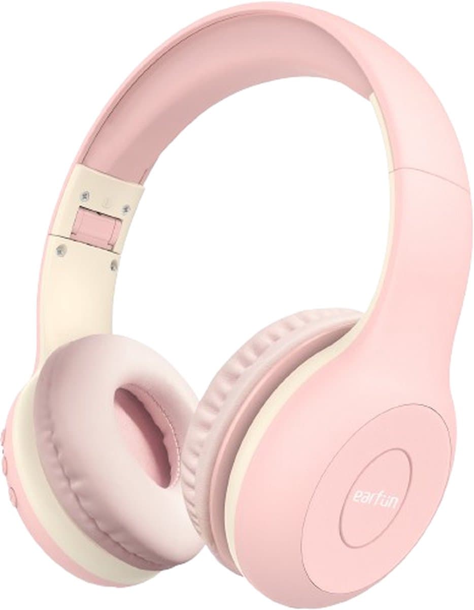 EarFun K2 Kids - Draadloze Kinderkoptelefoon - 85 dB Volumebegrenzing - 40 uur Batterijduur - Bluetooth - Opvouwbaar - Roze — afbeelding 1