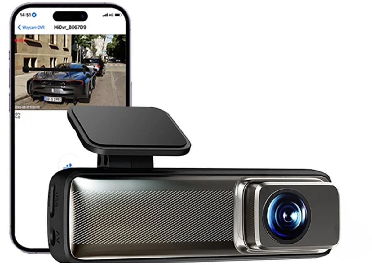 DrPhone DriveGuardian - USB Dashcam voor Android | 1080P HD, 130° lens, Nachtzicht, ADAS, Loopopname - Micro SD — afbeelding 1