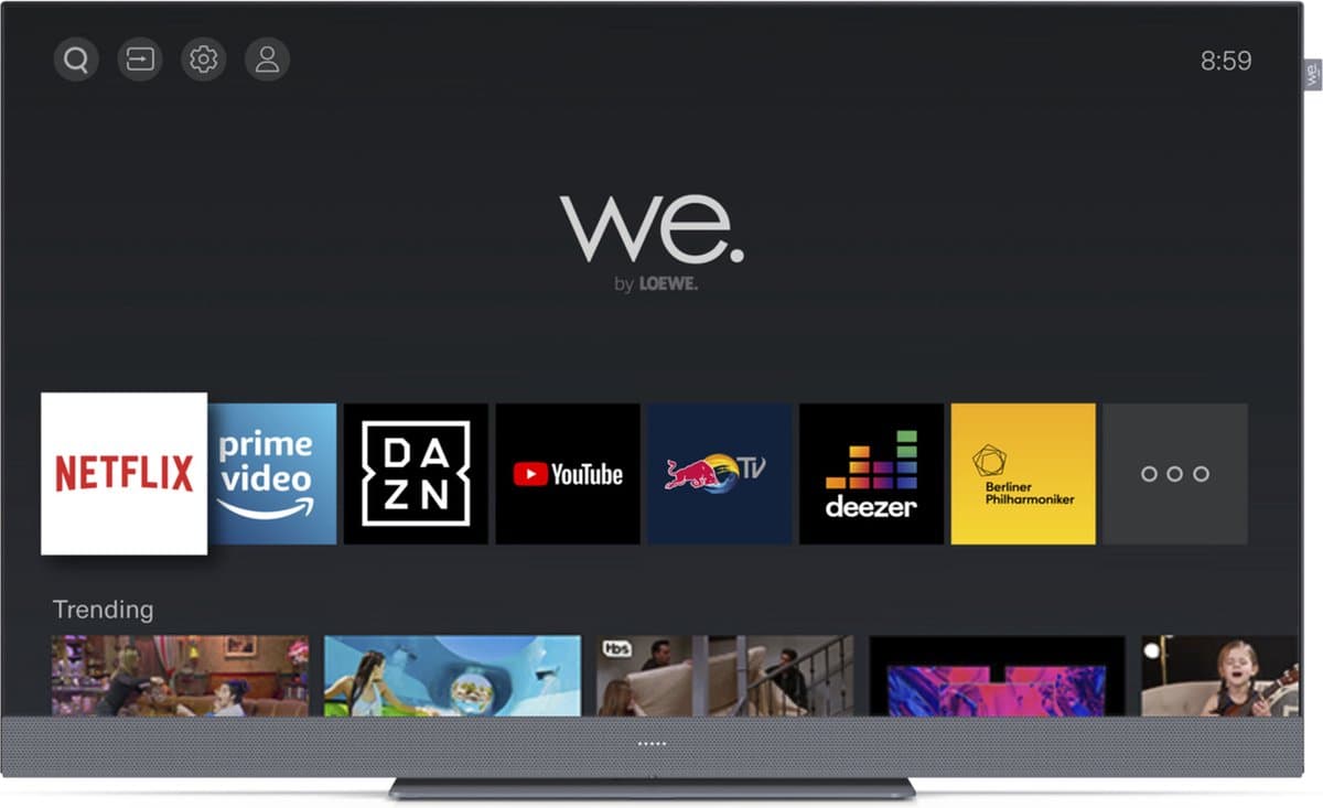 We. by Loewe We. SEE 43 109,2 cm (43") 4K Ultra HD Smart TV Wifi Zwart, Grijs 500 cd/m² — afbeelding 1