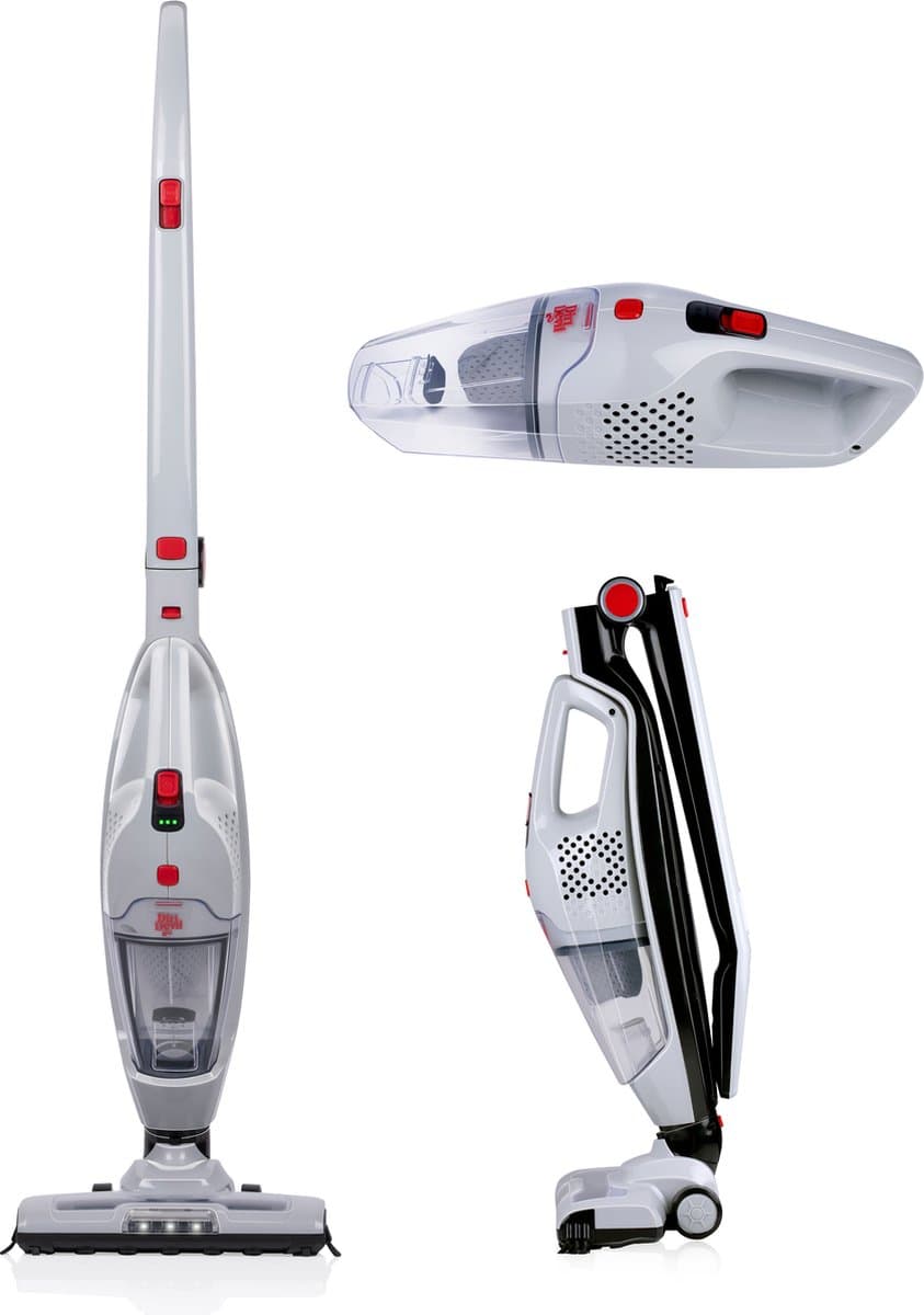 Dirt Devil Steelstofzuiger Draadloos DD9007 - 2-in-1 - Stofzuiger en Kruimeldief - 105W - Grijs — afbeelding 1