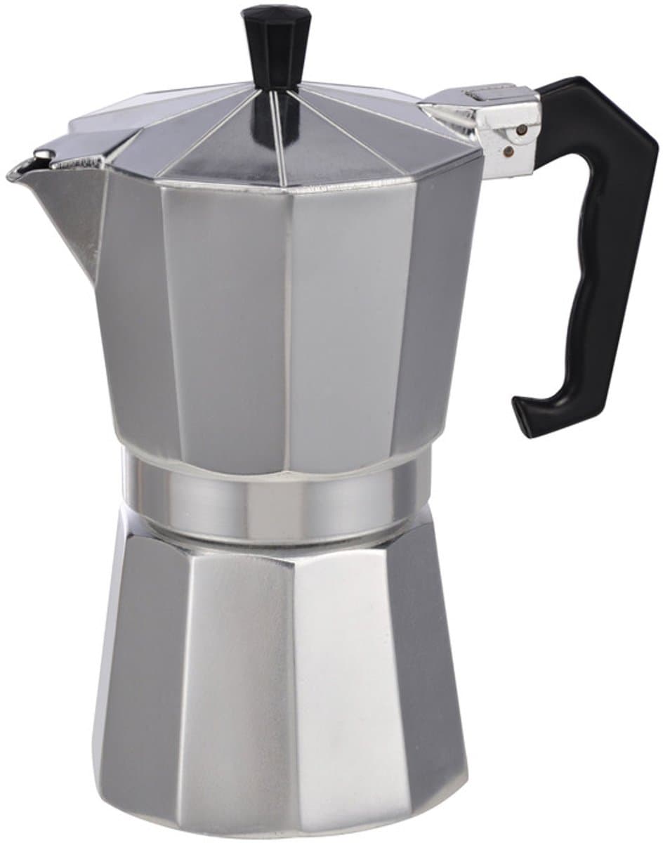 Percolator espresso koffiemaker - 300 ml - aluminium - voor 6 kopjes - Koffiezetapparaat - Italiaanse koffiezetter — afbeelding 1
