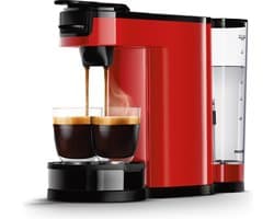 Philips Senseo Switch Koffiemachine HD6592/84 - Pad- en Filterkoffiezetapparaat - Automatische Uitschakeling - Instelbare Intensiteit - Incl Thermische Kan - Rood