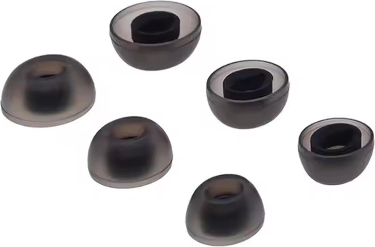 Ibley ComfortFit Siliconen oortips voor JBL Live Pro 2 zwart - Siliconen Earplug - S/M/L formaat - 3 paar - 3 maten - JBL Live Free 2 oortips — afbeelding 1