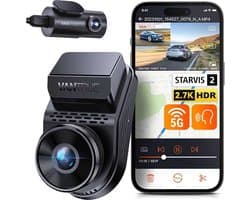 Vantrue S1 Pro Dual 2.7K Wifi GPS dashcam voor auto