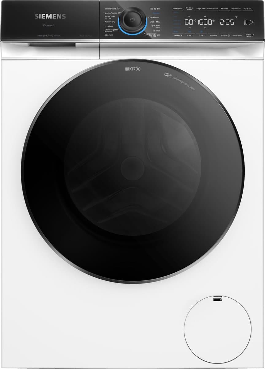 Siemens WG56B2ABNL - iQ700 - Wasmachine met stoom - 10 kg - 1600 rpm - 30% zuiniger dan energielabel A - Automatisch doseren - Home Connect — afbeelding 1