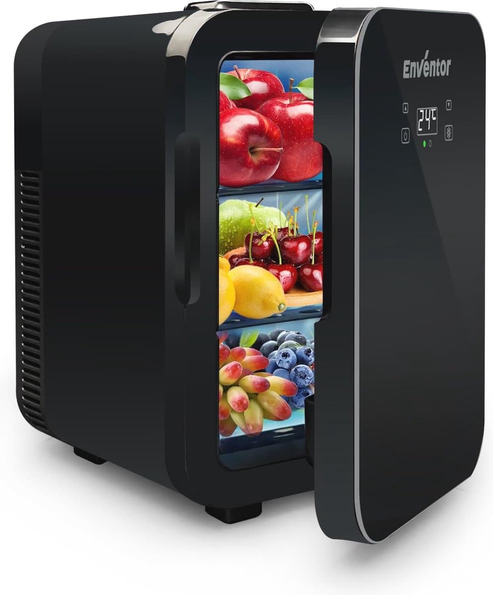 Draagbare Minikoelkast 10L - 12 Blikjes Koeler en Warmer met LCD Temperatuurdisplay voor Auto — afbeelding 1