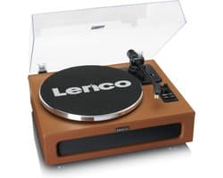 Lenco Platenspeler met Bluetooth - Vier ingebouwde Speakers 40W RMS - LS-430BN - Bruin