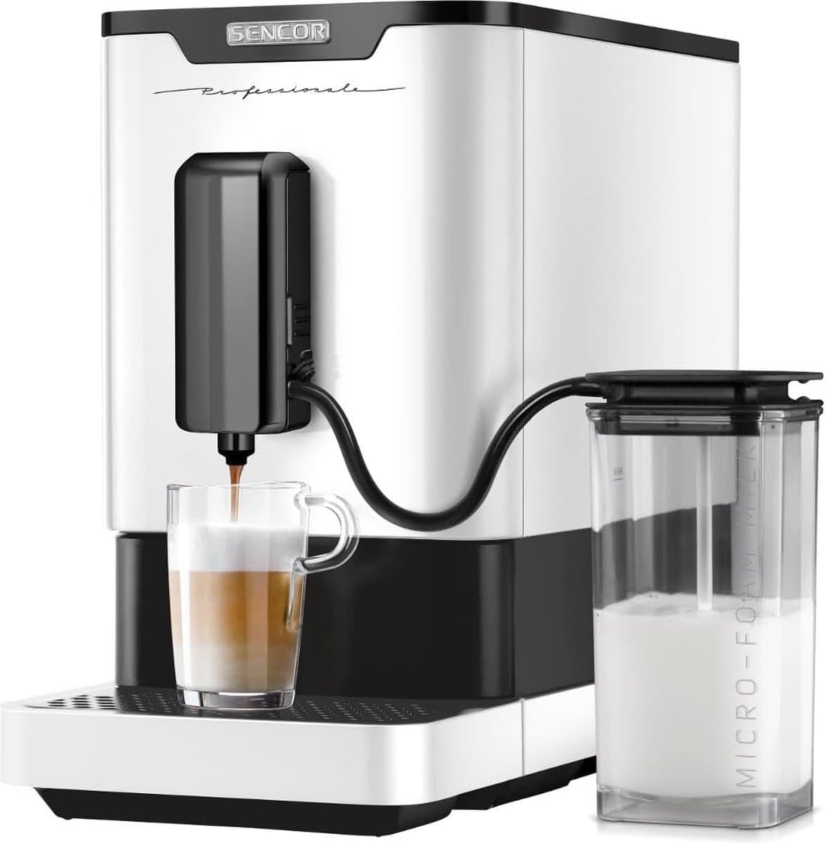SENCOR Automatische Espressomachine - 19 Bar - Melkopschuimer - Koffiebonenmolen — afbeelding 1