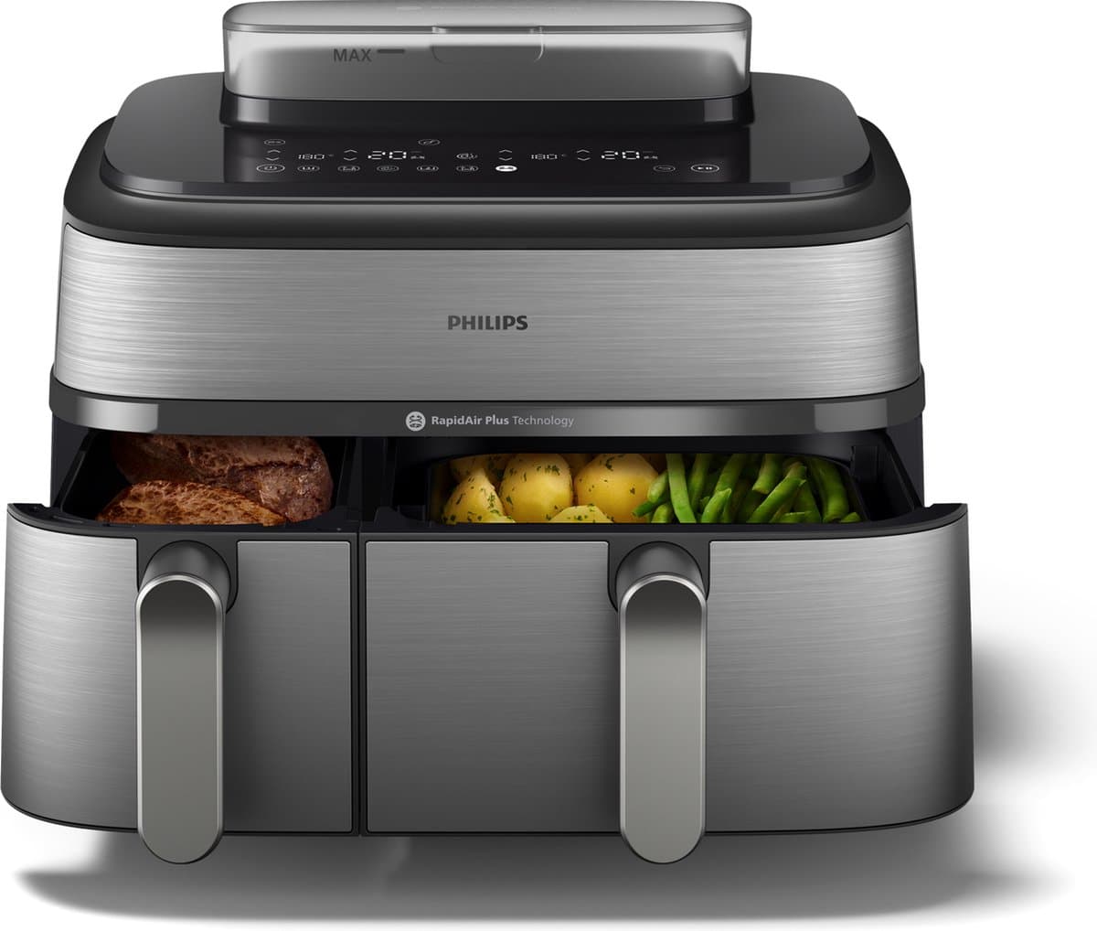 Philips Airfryer 5000 Series Dual Basket NA555/00 — afbeelding 1