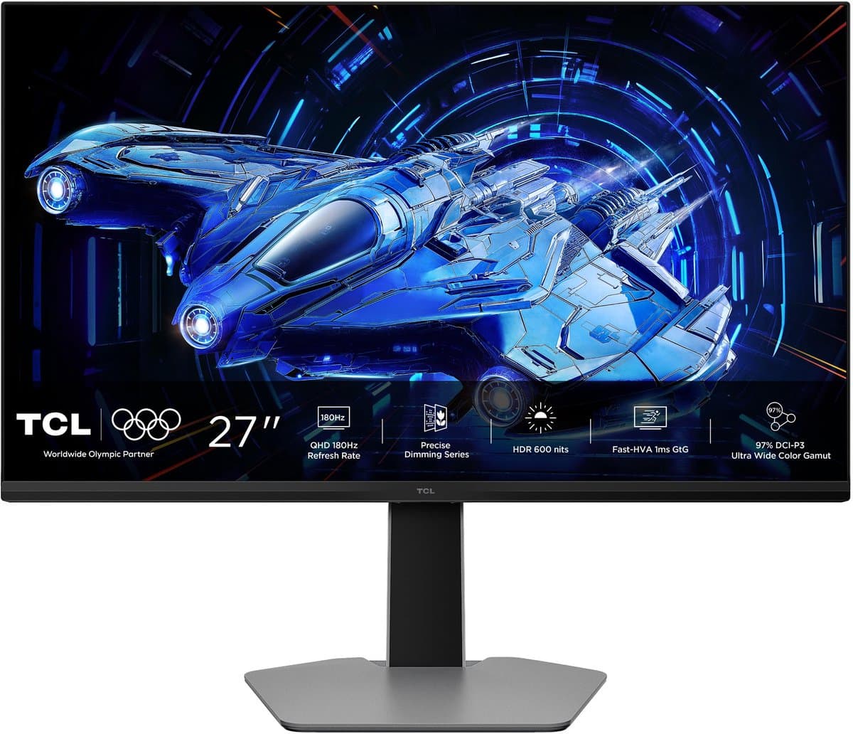 Tcl 27g64 27” Qd-mini-led Gaming Monitor - 27 Inch Qhd 2560 X 1440 Ahva (advanced Hyper-viewing Angl — afbeelding 1