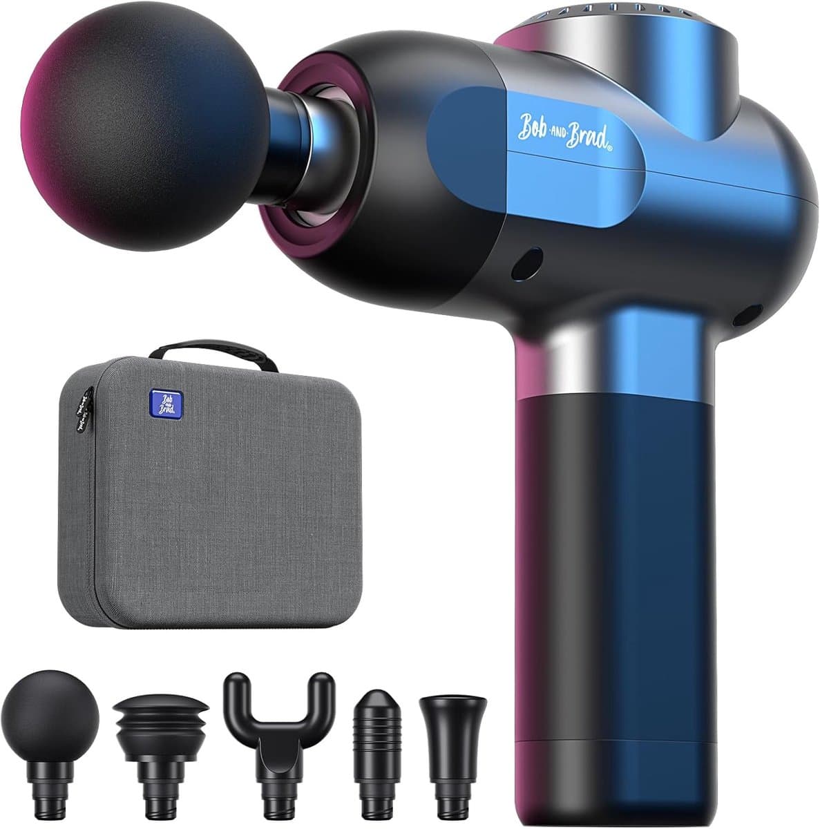 Diepweefsel Massagepistool met 5 Snelheden en 5 Koppen - Spiermassager voor Pijnverlichting en Herstel — afbeelding 1