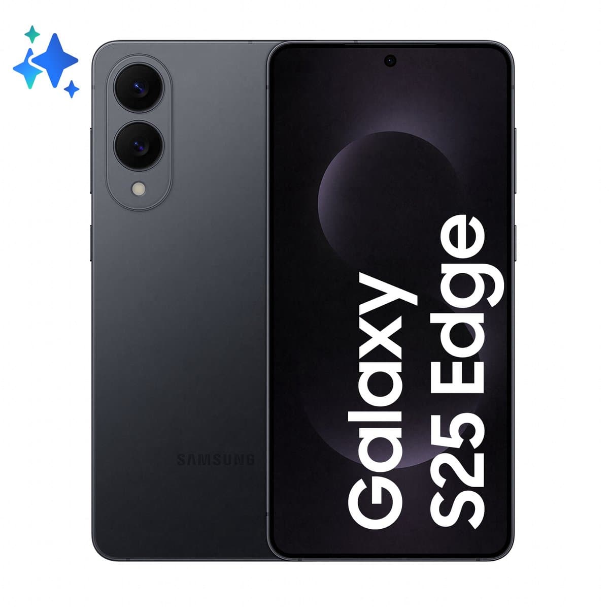 Samsung Galaxy S25 Edge 17 cm (6.7") Dual SIM Android 15 5G USB Type-C 12 GB 512 GB 3900 mAh Zwart — afbeelding 1