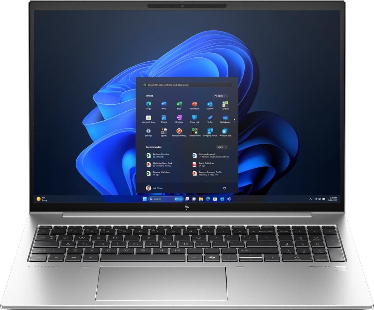 "HP EliteBook 860 G11 Intel Core Ultra 5 125U Laptop 40,6 cm (16"") WUXGA 16 GB DDR5-SDRAM 512 GB SSD Wi-Fi 6E (802.11ax) Windows 11 Pro AI PC Zilver" — afbeelding 1