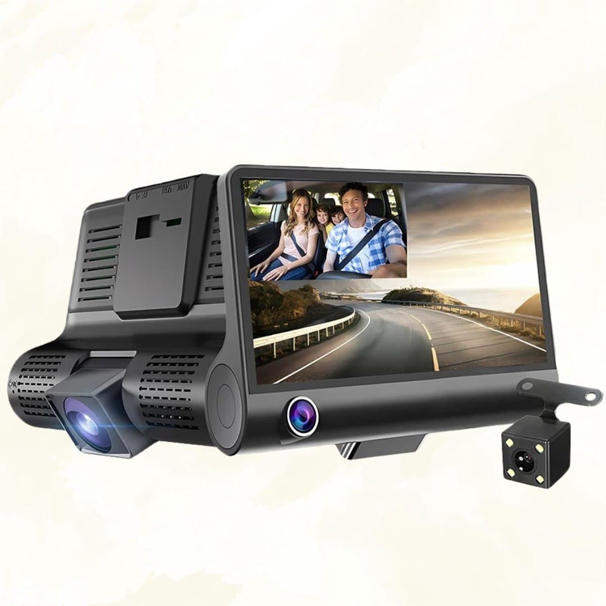 Dual Dashcam - Dashcam voor Auto - Dashcams - Zwart — afbeelding 1