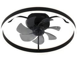 Rabalux - Plafondlamp met ventilator - 40W - Zwart, Fanfy