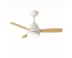 Evolar Plafondventilator met Verlichting - 122 cm - Stille Plafondlamp met Ventilator - Dimbaar Warm Wit Licht (LED) - Hout - EVO-CF48WWD