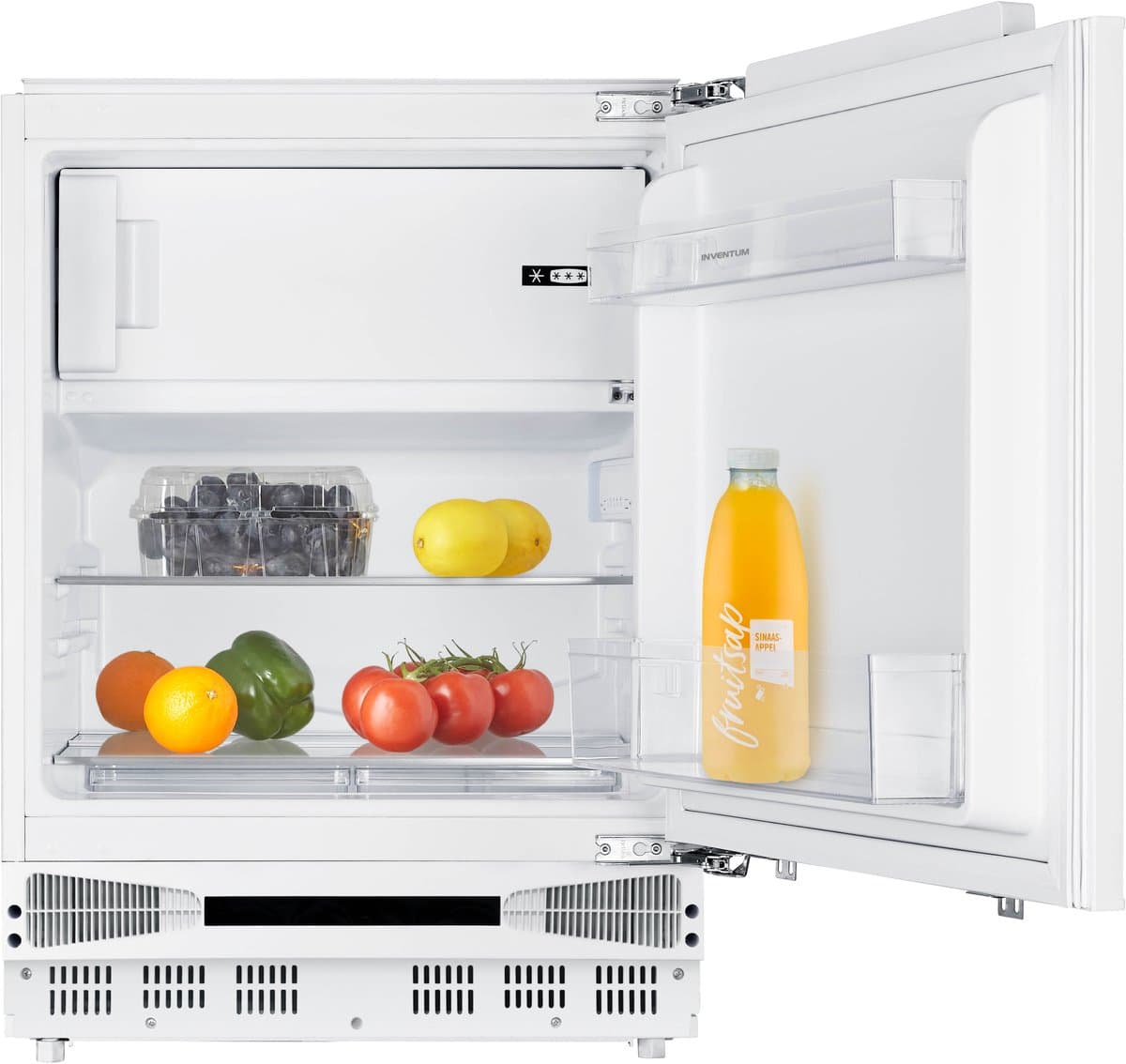 Inventum IKV0822D onderbouw koelkast 82 cm - Vriesvak - 111 liter - 2 plateaus - Deur op deur - Wit — afbeelding 1