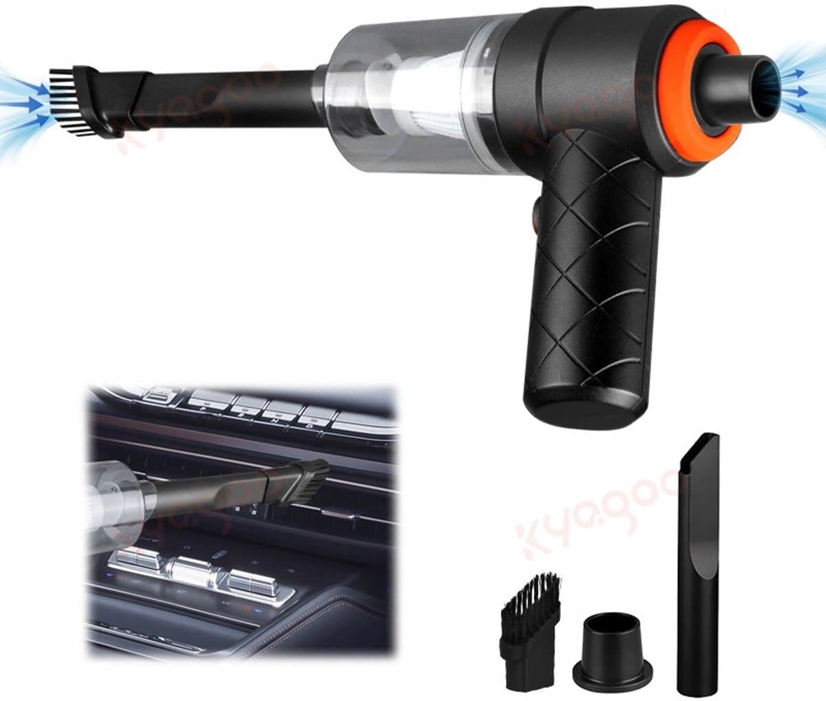 MKR 2.1 Handzame stof zuiger/blazer. Draadloos, uitwasbare filter en USB oplaadbaar. — afbeelding 1