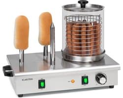 Klarstein Worstfabriek Pro 600 - Hotdog maker - 600W - 5 Liter - 30-100°C - glas - Roestvrij staal - Zilver,1L 7 kg - RVS - LED Thermostaat - Worstmachine - Worstapparaat - Sausage Maker - voor Snackbar