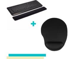 Lynnz® Ergonomische muismat met polssteun toetsenbord set | anti rsi - gel - muismat met polssteun - ergonomisch - gaming - kantoor - computer - laptop