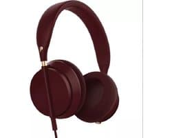 Plugged Crown Over-Ear Koptelefoon – Bedraad 3.5mm – Wine/Rood – Bass Headphones – Met Microfoon – Opvouwbaar – Universele Headset voor iOS & Android