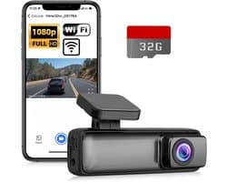 Aurixi® Dashcam voor Auto Voor en Achter - Dashcam - Zwart - 14cm x 6cm x 13cm