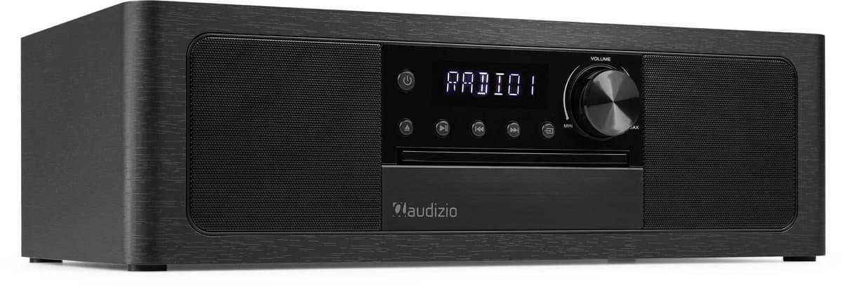 Premium DAB radio - Audizio Lunata - Bluetooth radio met CD speler - High-end speakers - Zwart — afbeelding 1