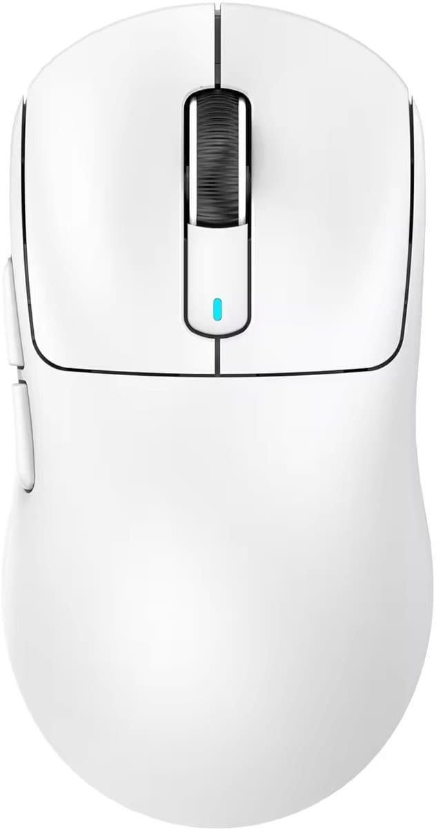 Attack Shark X3 Wit draadloze gaming muis PAW3395, superlicht 49 g, 26.000 DPI, tri mode 2.4G Bluetooth en USB C, 200 uur batterij, programmeerbare knoppen — afbeelding 1