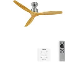 CREATE - Stille plafondventilator van 40 W met technische ABS-bladen, verkrijgbaar in verschillende maten - M - Geen licht - Controller voor wandmontage - WIND STYLANCE
