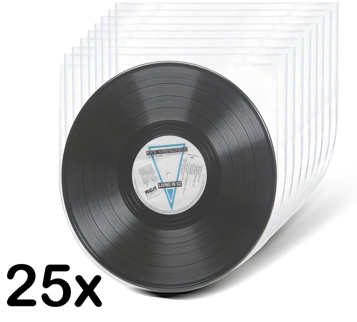 Pinguïn Records – LP binnenhoezen – 25 stuks – Vinylcare - LP beschermhoezen – LP hoezen – Antistatische (HDPE) binnenhoes – Transparant – 50 micron – Binnenhoes geschikt voor 12 inch vinyl — afbeelding 1