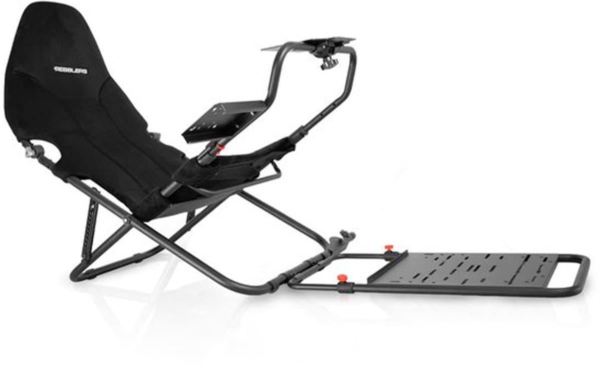 REBBLERS® SIMR 100G Foldable Sim Racing Cockpit - Opvouwbare Racestoel - Compact - Zwart — afbeelding 1