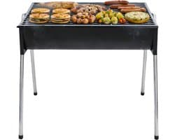 Lomera Houtskoolbarbecue - Houtskool BBQ - Barbecue - BBQ - Draagbare BBQ - Camping BBQ - Balkon BBQ - Kleine Barbecue - Draagbare Houtskoolbarbecue - Compacte BBQ