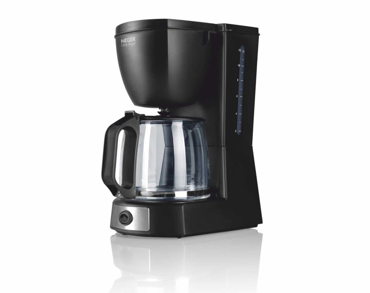 Haeger Café Noir Koffiezetapparaat - Voor 12 Koppen - koffiemachine - Filter - Filterkoffie - Zwart — afbeelding 1
