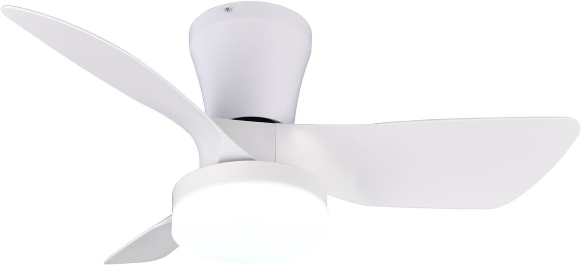 REALITY RANDERS - Ventilator - Wit mat - incl. 1x SMD 20 W - Afstandsbediening - Geintegreerde dimmer - Traploos instelbare lichtkleur - Dimbaar met schakelaar - Niet externe dimbaar - Geheugenfunctie - Zomer- en wintermodus - 6 snelheidsniveaus — afbeelding 1