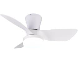 REALITY RANDERS - Ventilator - Wit mat - incl. 1x SMD 20 W - Afstandsbediening - Geintegreerde dimmer - Traploos instelbare lichtkleur - Dimbaar met schakelaar - Niet externe dimbaar - Geheugenfunctie - Zomer- en wintermodus - 6 snelheidsniveaus