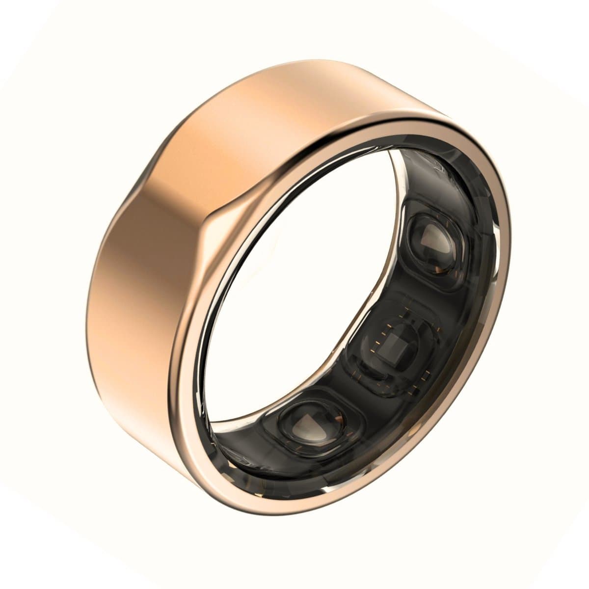 Kuno Ring 2 – Smart Ring – Slaapmonitor – Hartslag & Activiteitentracker – Stappen & Calorieën Meten – Zonder Abonnement – Waterbestendig – Goud – Maat 10 — afbeelding 1
