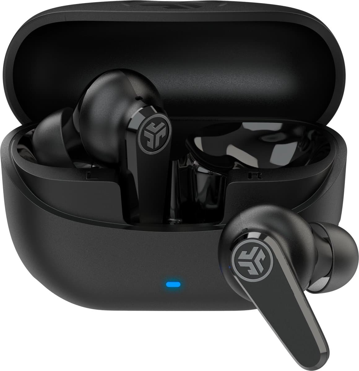JLab Go Pods ANC Draadloze Oordopjes Met Noise Cancelling - Oortjes Draadloos Bluetooth - 26 uur Batterijduur - Hybrid ANC - Equalizer EQ4 App - Multipoint - Fast Charging Case - Zwart — afbeelding 1