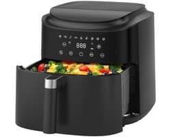 MIRA® Airfryer XXL - Mini-oven - Heteluchtfriteuse - 9L - 9 Programma's - Zwart - 31cm x 31cm x 32cm