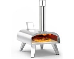 MIRA® Pizza oven Buiten - Pizza oven Buiten - Pizza oven Buiten Gas - Zilver - 55cm x 37cm x 74cm