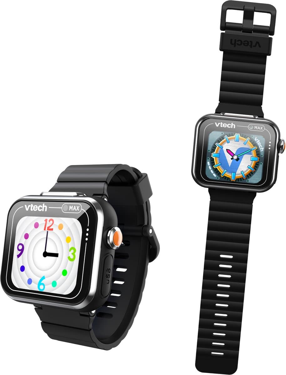VTech smartwatch KidiZoom Max zwart - educatief kinderspeelgoed horloge. — afbeelding 1