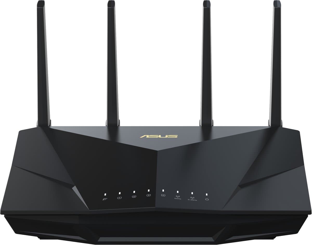 ASUS RT-AX5400 draadloze router Gigabit Ethernet dual-band (2.4 GHz / 5 GHz) zwart — afbeelding 1