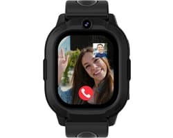Rebel Cactus SKY (Zwart) - kindersmartwatch - GPS tracker - Whatsapp - (video) bellen - SOS/Geofence - Groot display 1.75" - Gratis OuderApp - Batterij: 32uur - Alle wereldtalen - Geen internet en geen socials - Wel apps - Uit tijdens school - Wifi