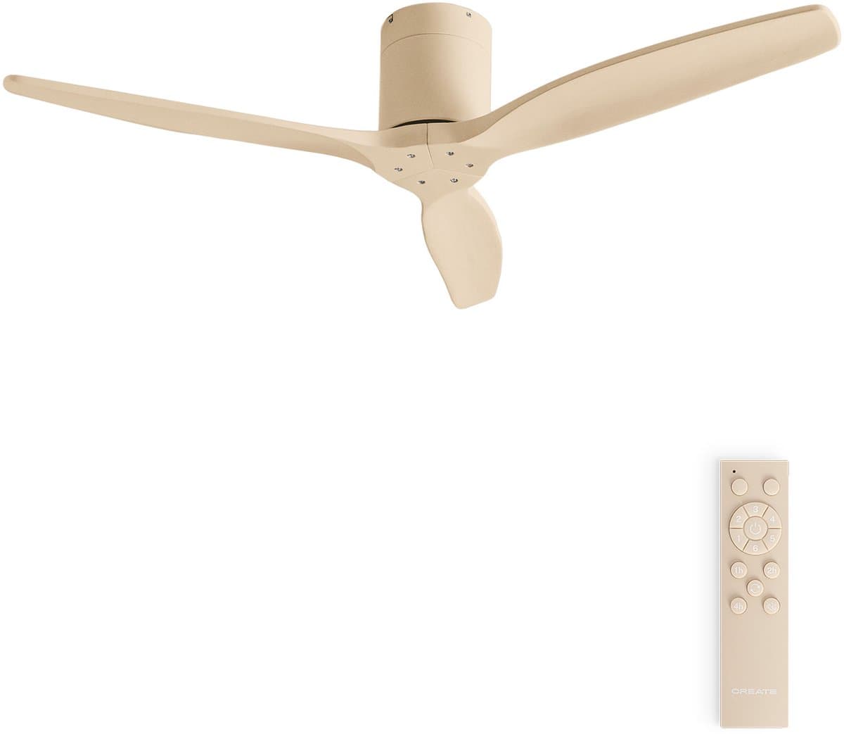 CREATE - Stille 40W plafondventilator met technische ABS bladen in verschillende maten - WIND CALM — afbeelding 1