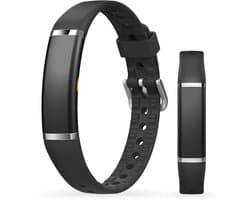 Activity Tracker - Waterdicht IP68 - Meet Hartslag, SpO₂ en Slaap - Stappenteller - Geanodiseerd Aluminium - BREND-App - Zwart - BREND BR-2249