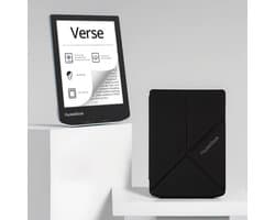 PocketBook Verse e-reader Bright Blue – 6 inch – 8 GB + Origami Zwart Hoesje – voordeelbundel