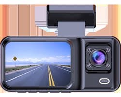 1080P dashcam aan de voorzijde | 480P dashcam met dubbele camera voor interieur en achterzijde