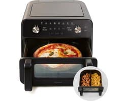Luchtfriteuse XL - Crispy Friteuse - Gezond Koken - Dubbele Zone Flex - 96 Liter - Zwart