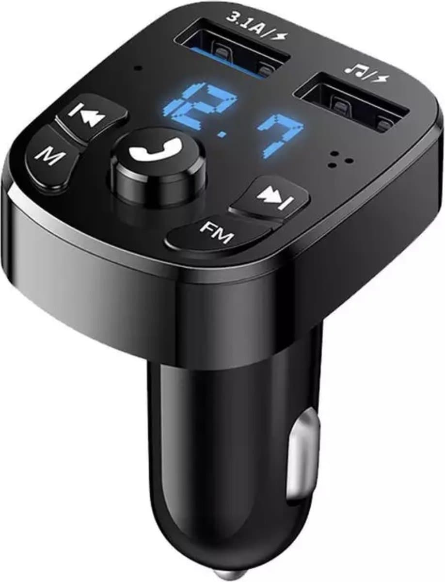 Draadloze FM Transmitter & auto lader - USB Oplader - Sigaretten Aansteker-Bluetooth Carkit - Handsfree Bellen — afbeelding 1